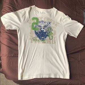 White pattern t-shirt